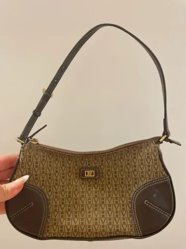 Bolsa Victor Hugo Original Vintage Baguete Monograma VH - Em bom estado 