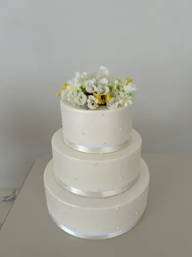 ? MAQUETE DE BOLO DE CASAMENTO - 3 ANDARES