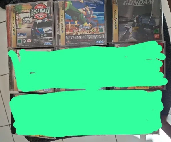 Lote com 5 jogos originais Sega Saturn Japonês
