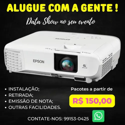 DATA SHOW PARA EVENTOS E FESTAS