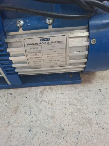 Bomba de vácuo estágio duplo 7cfm