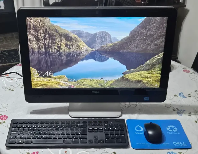 All-In-One Dell i7 SSD 256 Memória 8gb