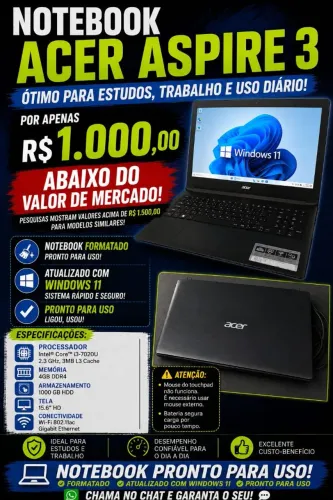 Notebook aspire 3