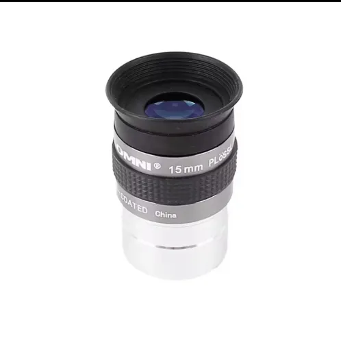 Ocular Celestron Omni 1,25" de 15mm e 50° de Campo de Visão FMC