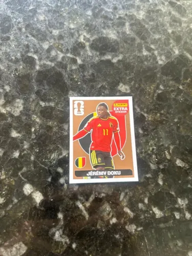 RARIDADE NA ÁREA! Jérémy Doku - Panini Extra Sticker - legend