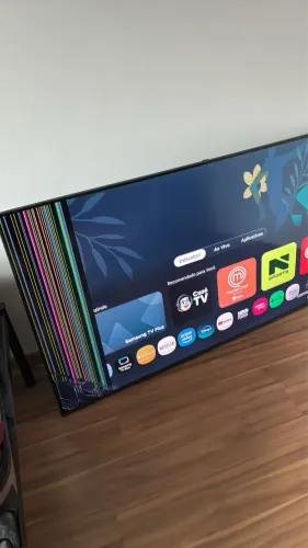 TV Samsung QLED 55? QN55Q65CAG - Painel Quebrado