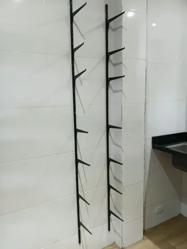 Prateleira Trilhos e Suporte Regulável 2 trilhos e 14 suportes