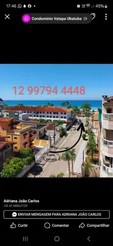 alugo apartamento em Ubatuba próximo a praia