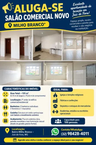 Aluga-se Salão Comercial