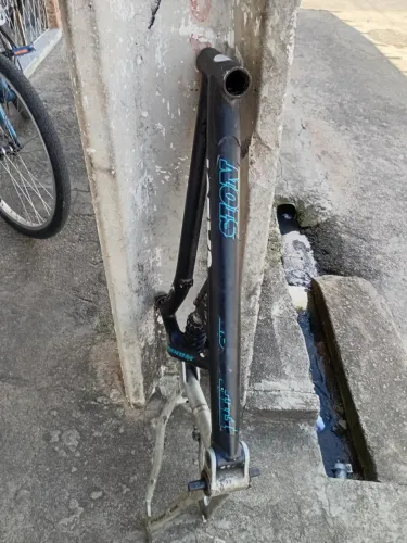 Quadro Caloi Full Suspension Alumínio Aro 26 - Aceito Troca