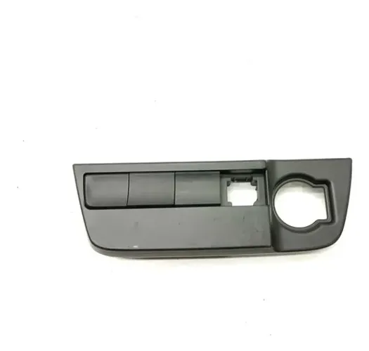 Moldura Botões P/ Painel 2 Din Volkswagen Gol G6 2015 Preto