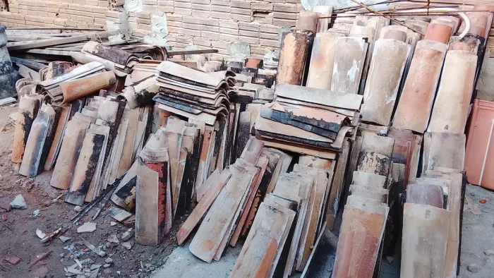 Telhas de cerâmica