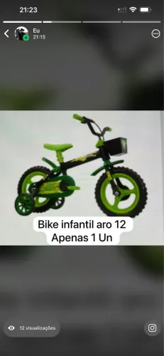 Bike infantil aro 12
