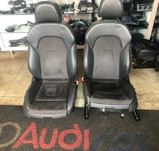 Jogo de Banco Eletrico em couro e Alcântara Audi A5, A4, loja @audicarautopecas