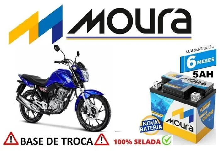 Bateria Moura 5Ah Honda Fan 2022