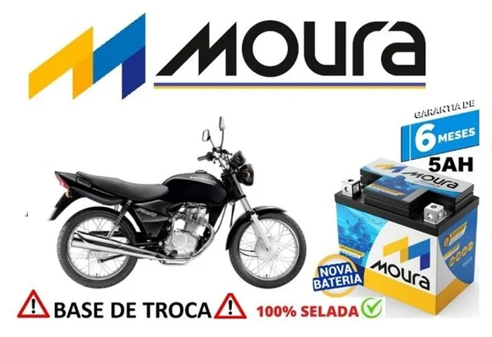 Bateria Moura 5Ah Honda Fan 2008