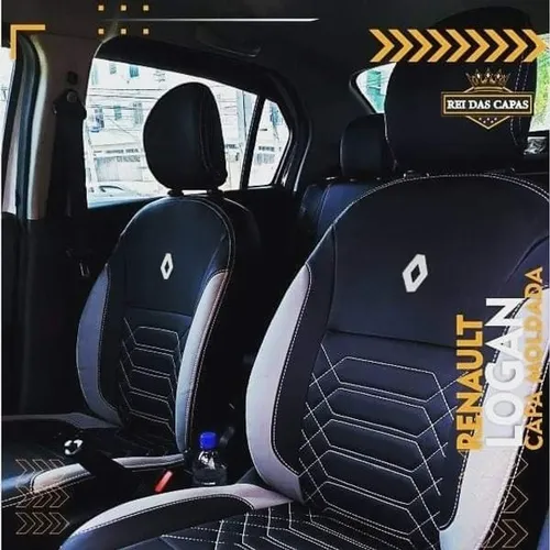 Capa de Banco de Couro Logan/Duster/Clio/Captur/Sandero/Grand Siena/Palio/Uno