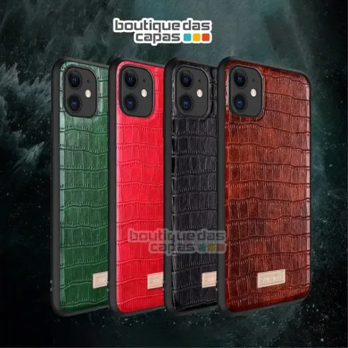 capa couro premium iphone 11 12 13 14 pro max