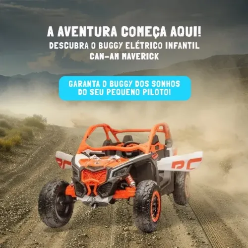 Carrinho Elétrico Infantil Maverick Can Am 24V Licenciado INMETRO Todas as Cores A Pronta 