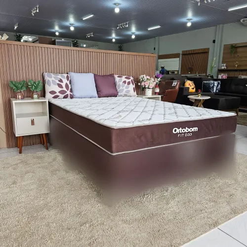 12X SEM JUROS - COLCHÃO CASAL ESPUMA FIT D-33 ORTOBOM (1,88 x 1,38 x 0,20)