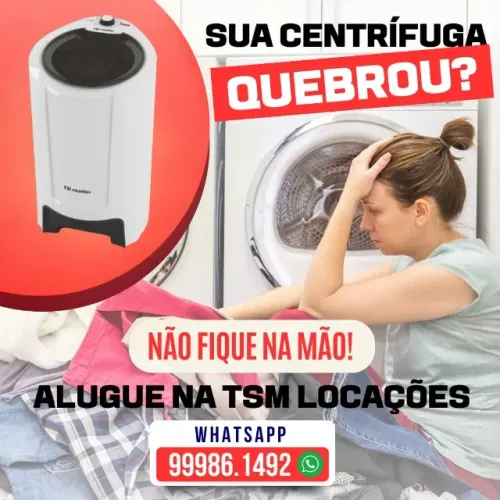 Locação - Centrífuga de roupas 15 Kg para uso doméstico - Alugar/Aluguel (Maringá/Sarandi)