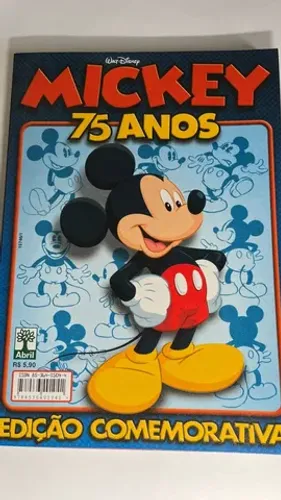 Mickey 75 Anos - Editora Abril - 2003 - (ótimo estado, veja as fotos) revista quadrinhos
