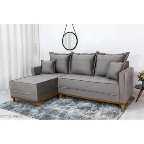 Sofá 3 Lug. Com Chaise Paris Larg. 2.30m Molas Ensacadas rf65