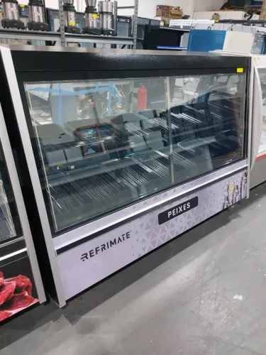 Balcão expositor peixaria 2m novo pronta entrega