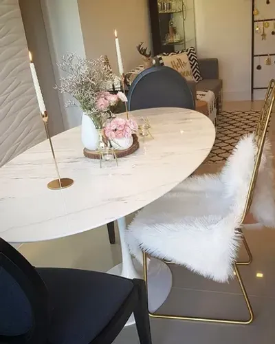 Mesa de jantar, modelo saarinen nova de fábrica