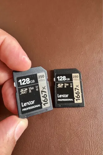 Cartão de memória Lexar SDxc 128gb cada