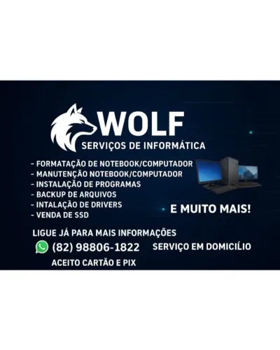 Serviços de Informática Formatação Domicilio