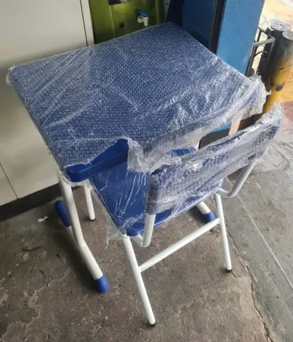 Mesa e Cadeira Infantil Azul - Novo