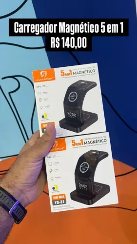 Carregador Magnético 5 em 1 H'Maston / R$ 140,00 | Novo | Loja Física