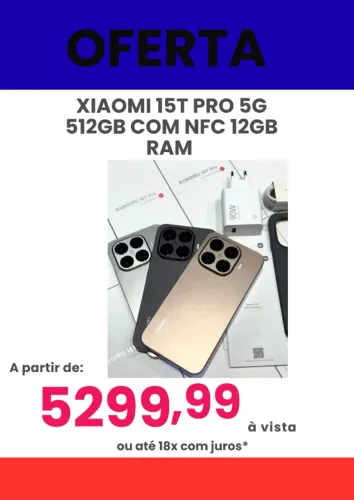 Smartphone Xiaomi 15t Pro 5g 12+12gb Ram + 512gb Lacrado Versao Global + Entregamos