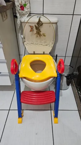 assento de vaso infantil com escadinha