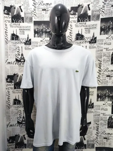 Camiseta Lacoste Regular Fit Tam 4xl Cód 4343