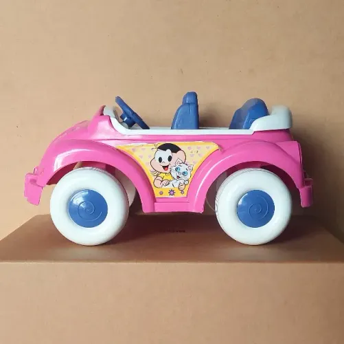 brinquedo - carrinho rosa da Mônica e Magali (usado)
