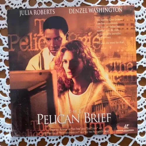 Laser Disk O Dossie Pelicano com Julia Roberts e Denzel Washington