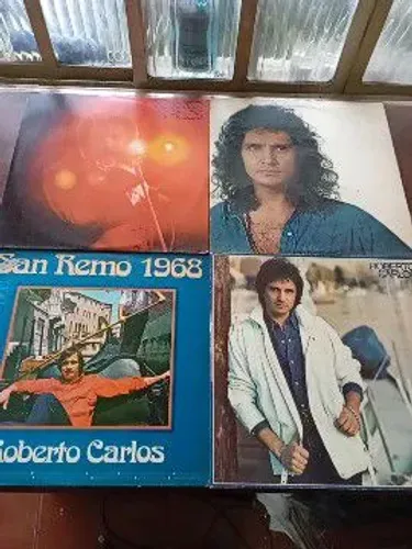 Discos de vinil Roberto Carlos venda apenas do lote
