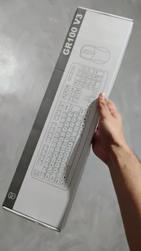 KIT TECLADO E MOUSE OFFICE TGT GR100 V3 - COM FIO - PRETO - NOVO 