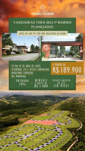 Vendo excelentes terrenos em Vassouras