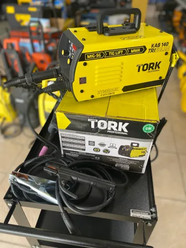 Máquina de Solda Mig sem Gás, Tig e Eletrodo 140 amperes - Tork 
