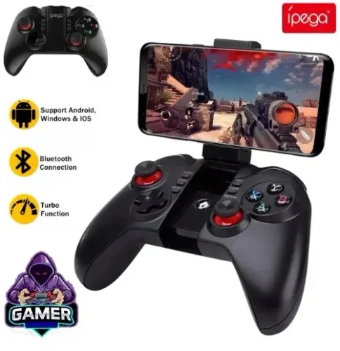 Controle Joystick Ipega 9068 Bluetooth Celular Game Android, Ios, PC, Fire Tv e Smart