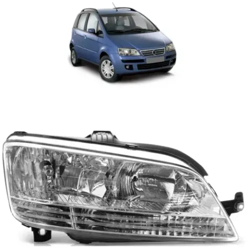 Farol Original Fiat Idea 2006 a 2010 - Lado Direito