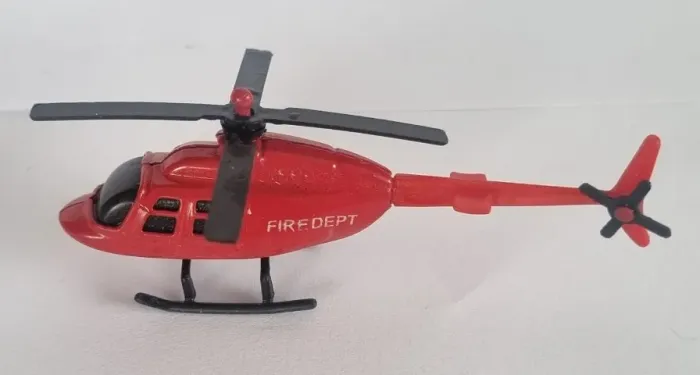 Miniatura de Helicóptero - Firedept - 11cm de comprimento