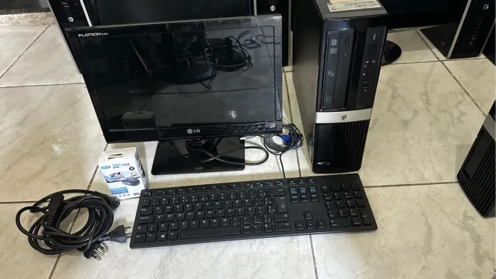computador com ssd ddr3 completo com tela para empresas ou casa loja e win 10