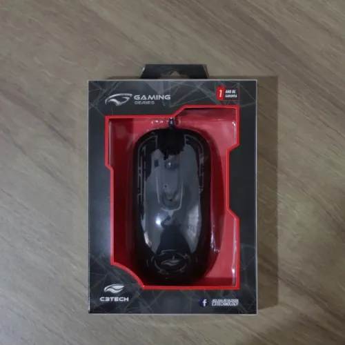 Mouse Gamer com led DPI de 2400 e 4 botões C3Tech mg-12bk