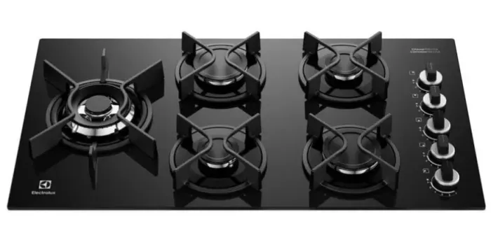 Cooktop novo na caixa, 5 bocas.