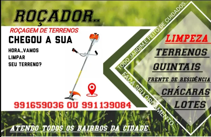 ROÇADOR: SERVIÇOS DE ROÇAGEM EM GERAL 