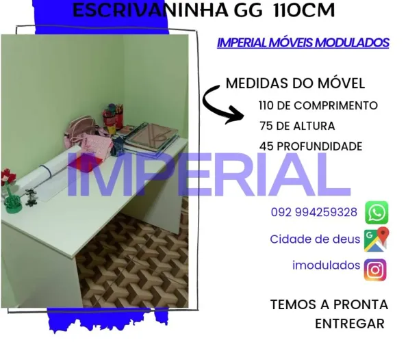 Escrivaninha GG 110cm - Imperial Móveis